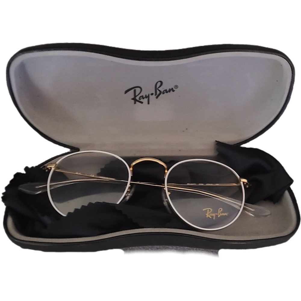 Ray-Ban Gold Wireframe Eyeglasses